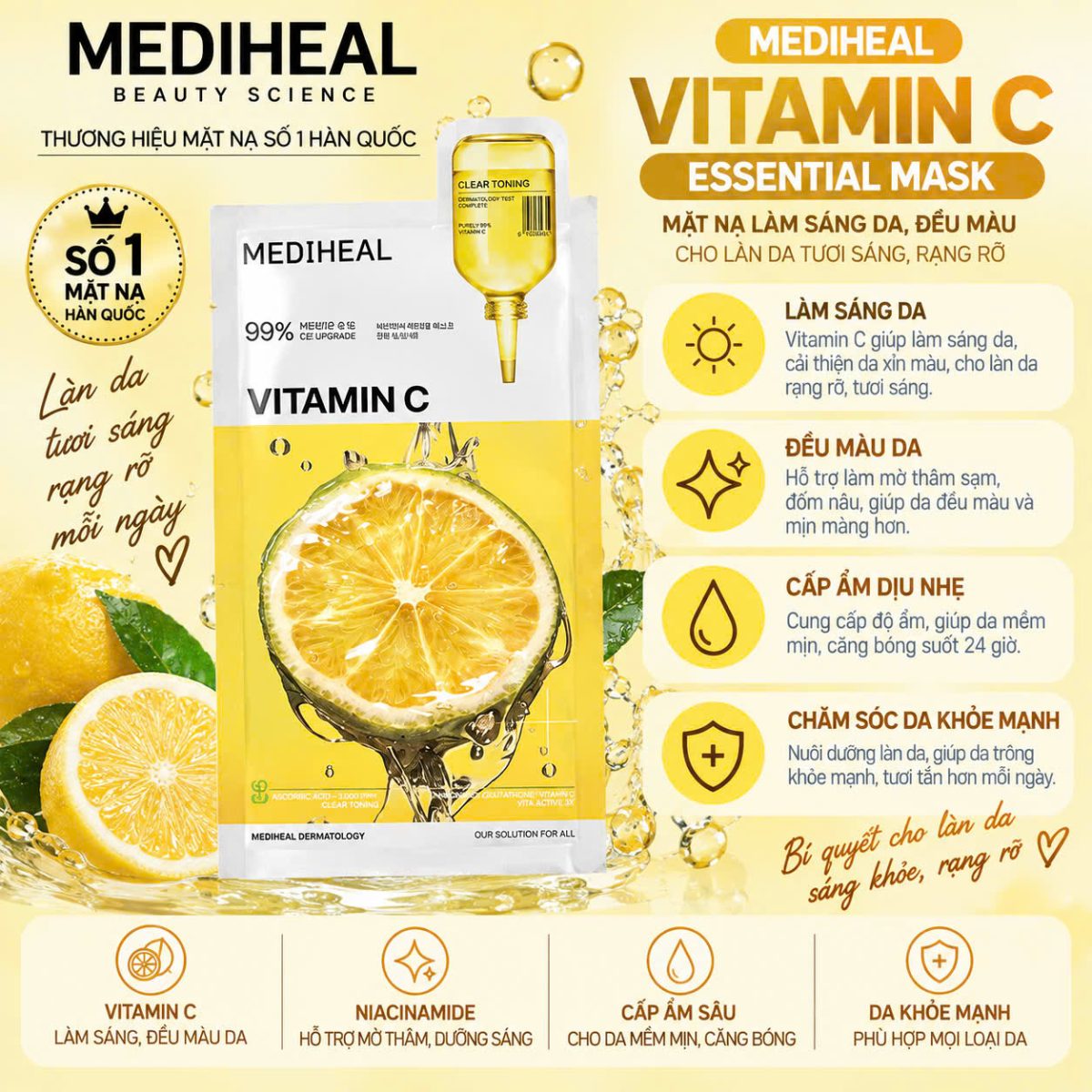 Combo 10 Mặt nạ Mediheal Madecassoside Essential Mask – Phục hồi dấu vết - Ảnh 6