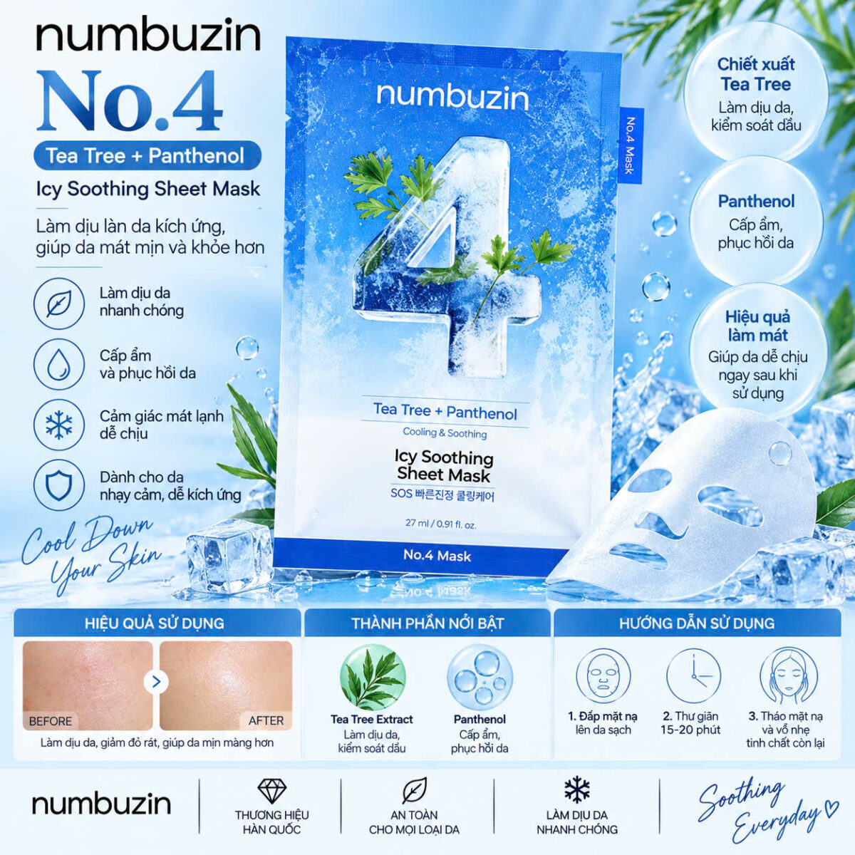 Mặt nạ dưỡng da Numbuzin 1–5 5 miếng - Ảnh 6